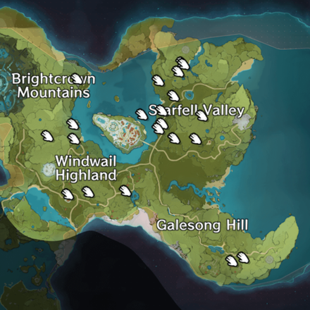 Genshin Impact - Apple Locations