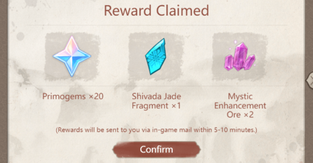 Genshin - The Crane in the Clouds - Claim the Rewards