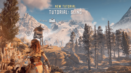 Horizon Zero Dawn - Tutorial Quest Popup