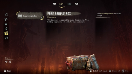 Horizon Zero Dawn Free Supply Box