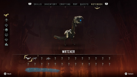 Horizon Zero Dawn Machine Catalogue