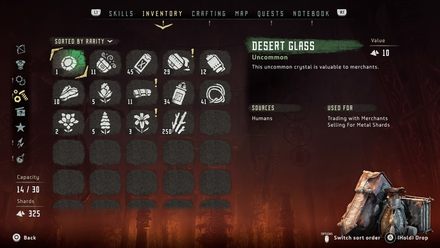 Horizon Zero Dawn Sell Resources