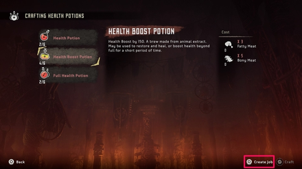 Horizon Zero Dawn Create Job
