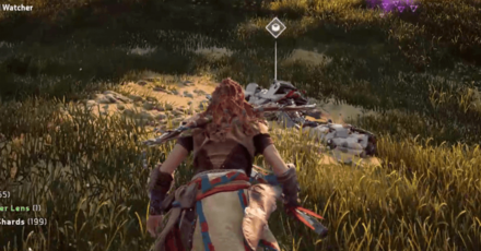 Horizon Zero Dawn - The Forgotten - Examine the Destroyed Watcher.png