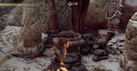 Horizon Zero Dawn - The Forgotten - Examine the Shrine.png