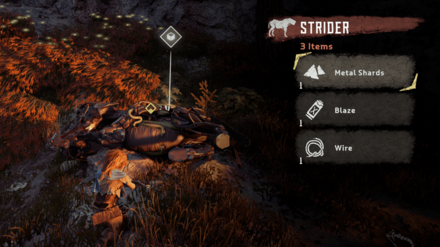 Horizon Zero Dawn - Loot the Strider Carcass