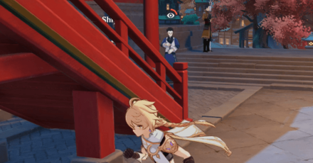 Genshin - Yun Jin Hangout Event - Getting Caught by Sneaking Behind Shiyun and Boyi