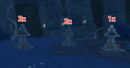 Genshin - The Narrows Secret Room Key - Triangle Mechanism Puzzle Solution