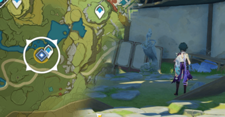 Genshin - Hereafter The Trail of Pervases - 2 - Head to the Shack where Xiao and the Pervases Statue is in Mt. Tianheng
