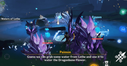 Genshin - Lotus Eater - Defeat the vishaps and obtain the water