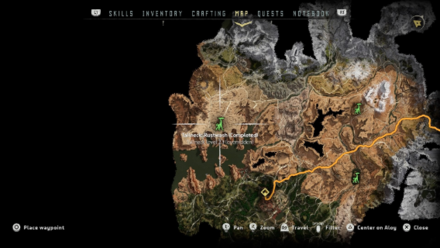 Horizon Zero Dawn Rustwash Tallneck Map Location