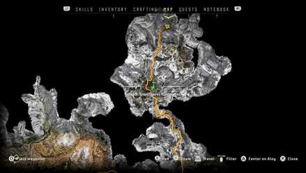 Horizon Zero Dawn Frostfigures Tallneck Map Location