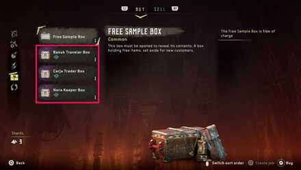HZD DLC Supply Packs