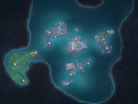Genshin Impact - Enkanomiya Map with Missing Waypoints