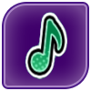 Sticker (Green Eighth Note)