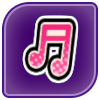 Sticker (Pink Double Note)
