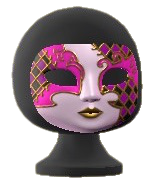 The Pink version of Venetian Carnival Mask