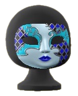 The Blue version of Venetian Carnival Mask