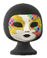 The White version of Venetian Carnival Mask