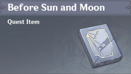 Genshin Impact - Before Sun and Moon Book for Collection of Dragons and Snakes