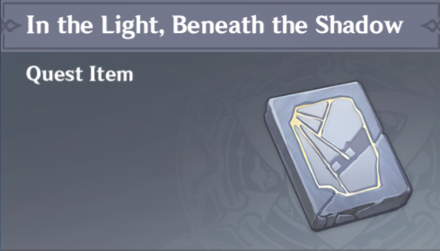Genshin Impact - In the Light, Beneath the Shadow Book
