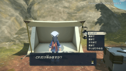 Legends Arceus Base Camp Sleep