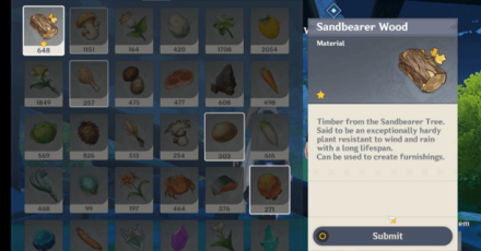 Genshin - Hereafter All is Well - 4 - Give 12 Sandbearer Woods