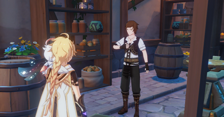 Genshin - Elixirs and Potions - 1 - Talk to Timaeus in Mondstadt