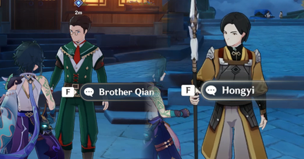 Genshin - Elixirs and Potions - 3 - Speak to Brother Qian and Hongyi around Liyue Harbor