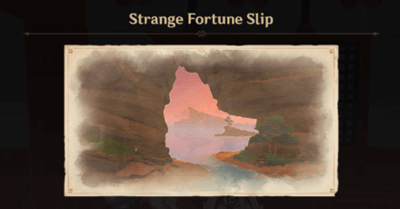 Genshin - Strange Fortune Slip Clue