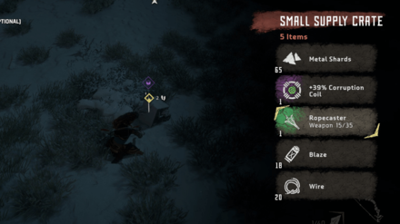 Horizon Zero Dawn - Loot the Equipment Stash