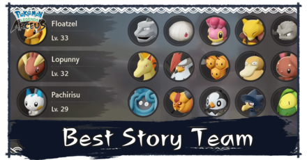 Pokemon Legends Arceus Best Pokemon Team