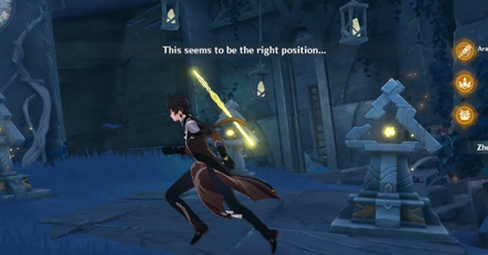 Genshin - Enkanomiya - This Seems to Be the Right Position Triangular Mechanism