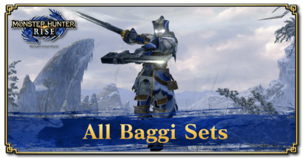 Monster Hunter Rise (MH Rise) - All Baggi Sets Banner