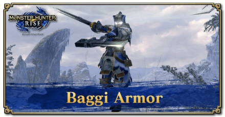 Monster Hunter Rise (MH Rise) - Baggi Armor Banner