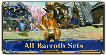 Monster Hunter Rise (MH Rise) - All Barroth Sets Banner