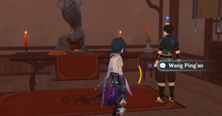 Genshin - Hereafter Return to the Mountains - Talk to Wang Ping