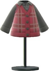 ACNH- Checkered Sweater Vest Image