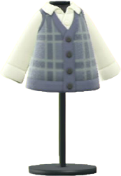 Checkered Sweater Vest Image