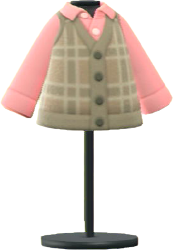 ACNH - Checkered Sweater Vest Image