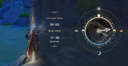 Genshin - Interlude Chapter Act I - Bygones Times Like Dust Passing 6 - Go to the Lake and Change the Time to 1730