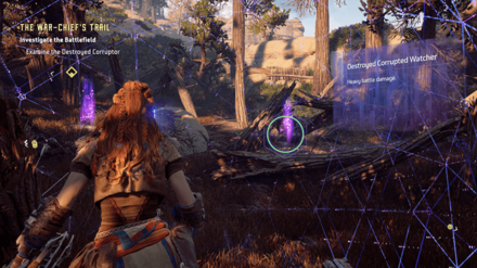 Horizon Zero Dawn - Investigate the Battlefield