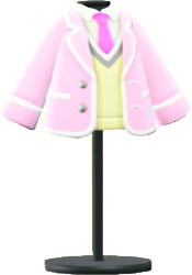 ACNH- School Uniform with Necktie Image