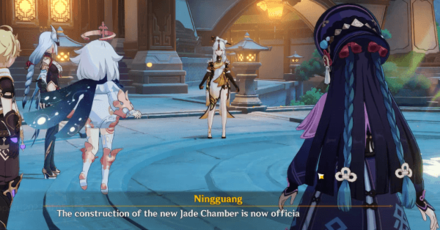 Genshin - Interlude Chapter Act I - Where the Heart Finds 2 - Talk to Ningguang atop the Jade Chamber