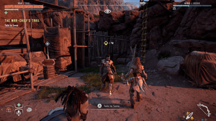 Horizon Zero Dawn - Speak to Sona at the Dig Site