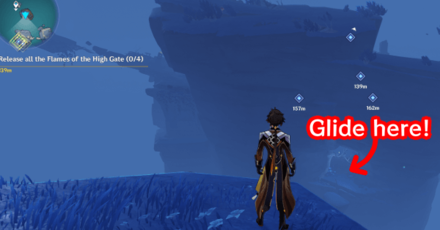 Genshin - How to Get to the Flames of the High Gates in Yachimatahiko