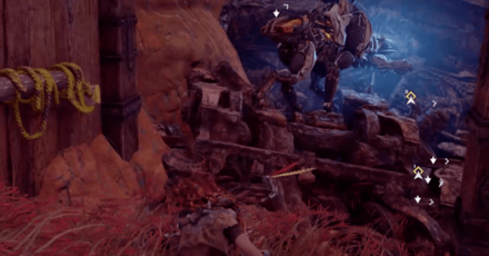 Horizon Zero Dawn - Heap of Trouble - Use Walls and Bushes.png
