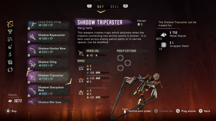 HZD Shadow Tripcaster