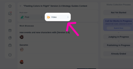 Genshin - For videos, it can be from YouTube. Click on the Videos button