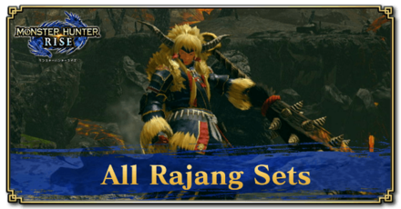 Monster Hunter Rise (MH Rise) - All Rajang Sets Banner